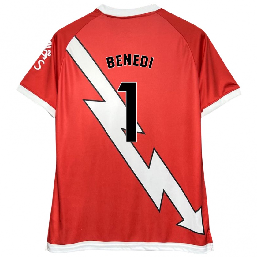 Kandiny Kinder Miguel Benedi #1 Weiß Rot Heimtrikot Trikot 2024/25 T-Shirt