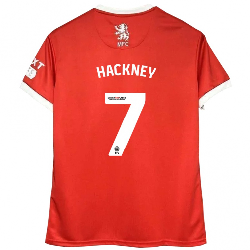 Kandiny Kinder Hayden Hackney #7 Rot Weiß Heimtrikot Trikot 2024/25 T-Shirt