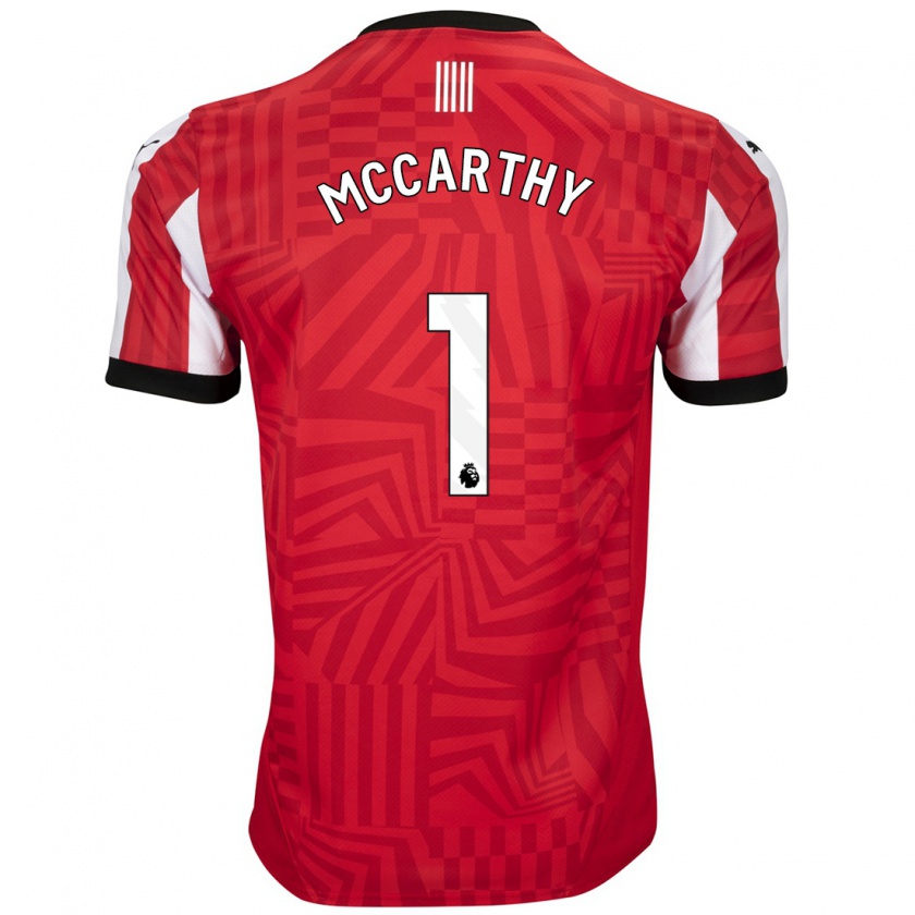 Kandiny Kinder Alex Mccarthy #1 Rot Weiß Heimtrikot Trikot 2024/25 T-Shirt