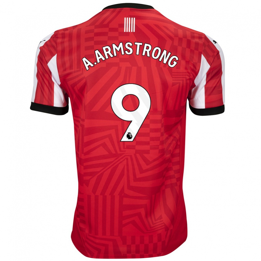 Kandiny Kinder Adam Armstrong #9 Rot Weiß Heimtrikot Trikot 2024/25 T-Shirt