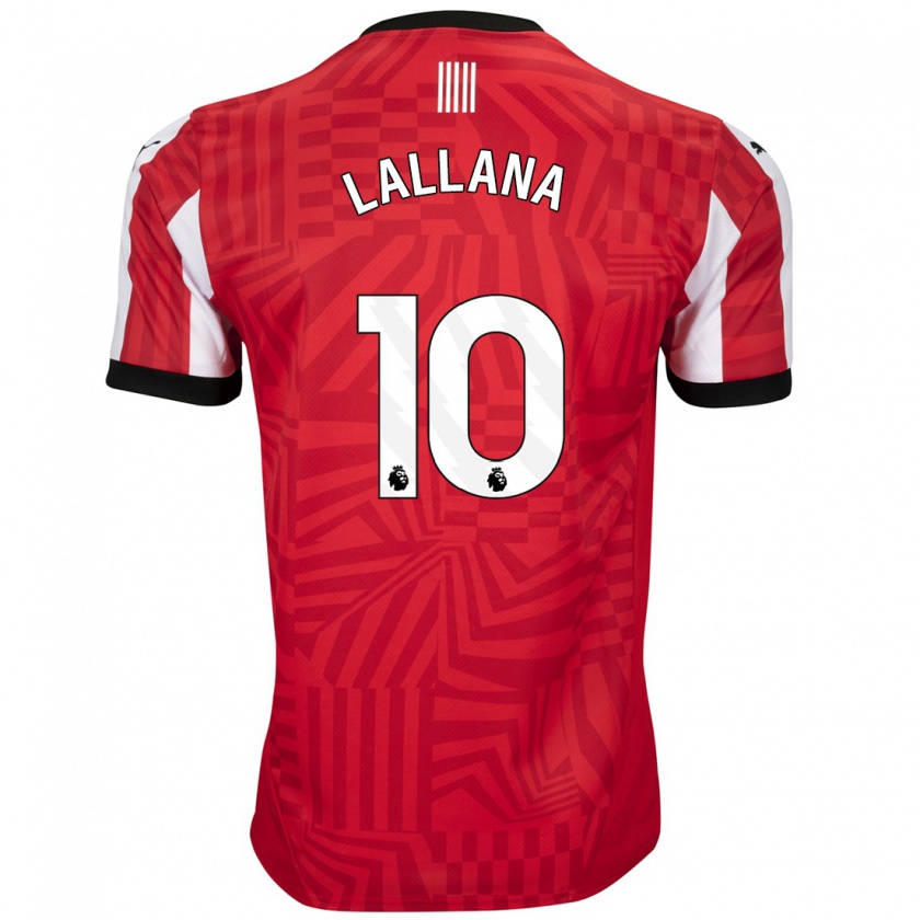 Kandiny Kinder Adam Lallana #10 Rot Weiß Heimtrikot Trikot 2024/25 T-Shirt