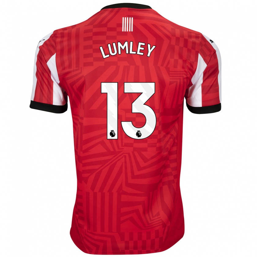 Kandiny Kinder Joe Lumley #13 Rot Weiß Heimtrikot Trikot 2024/25 T-Shirt