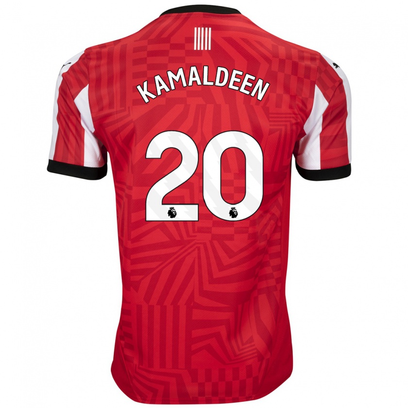 Kandiny Kinder Kamaldeen Sulemana #20 Rot Weiß Heimtrikot Trikot 2024/25 T-Shirt