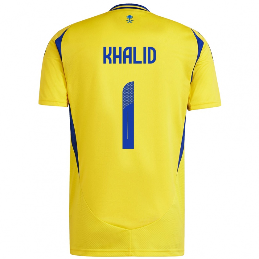 Kandiny Kinder Sara Khalid #1 Gelb Blau Heimtrikot Trikot 2024/25 T-Shirt