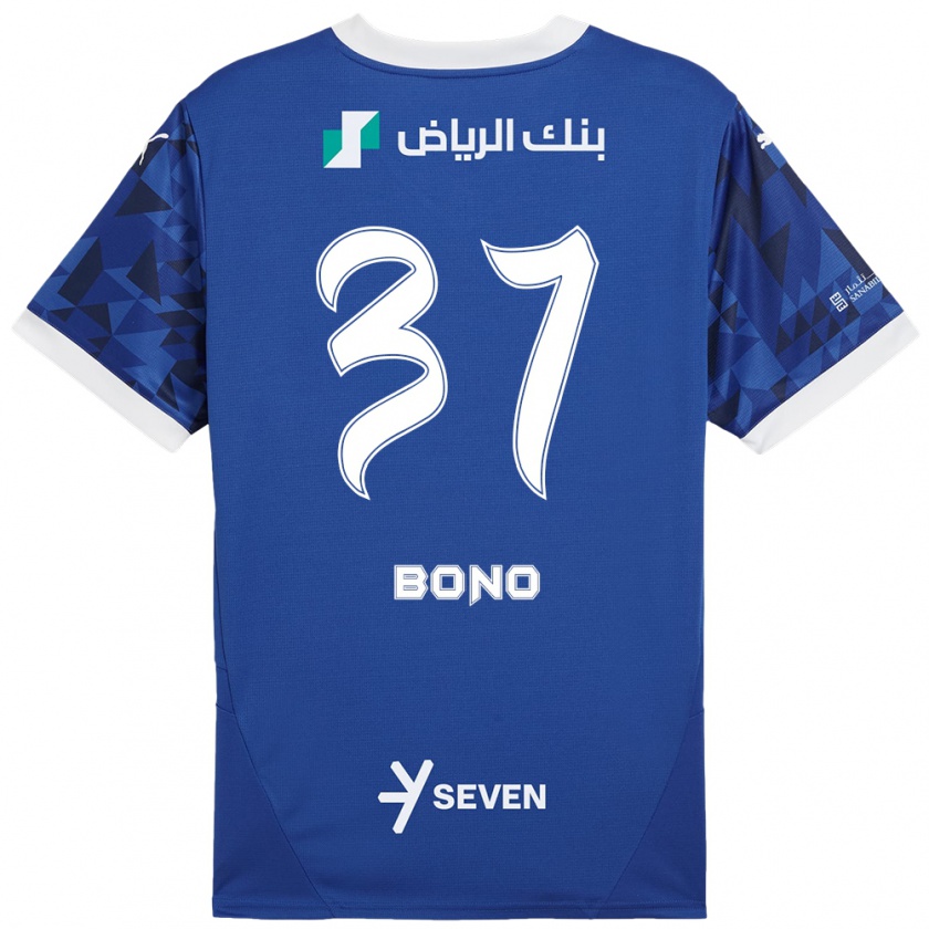 Kandiny Kinder Bono #37 Dunkelblau Weiß Heimtrikot Trikot 2024/25 T-Shirt