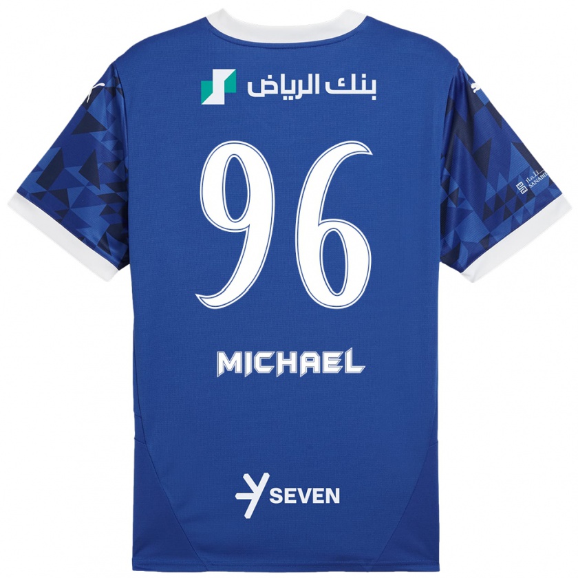 Kandiny Kinder Michael #96 Dunkelblau Weiß Heimtrikot Trikot 2024/25 T-Shirt