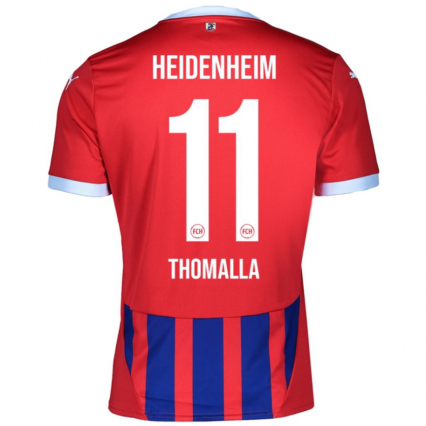 Kandiny Kinder Denis Thomalla #11 Rot Blau Heimtrikot Trikot 2024/25 T-Shirt