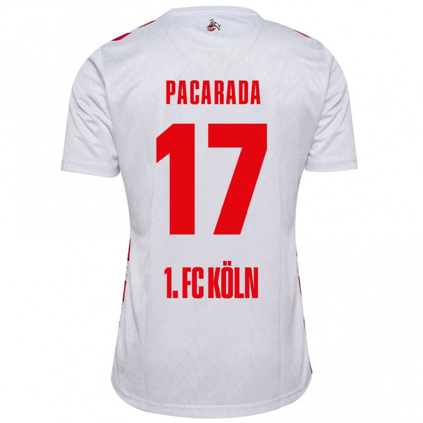 Kandiny Kinder Leart Paçarada #17 Weiß Rot Heimtrikot Trikot 2024/25 T-Shirt