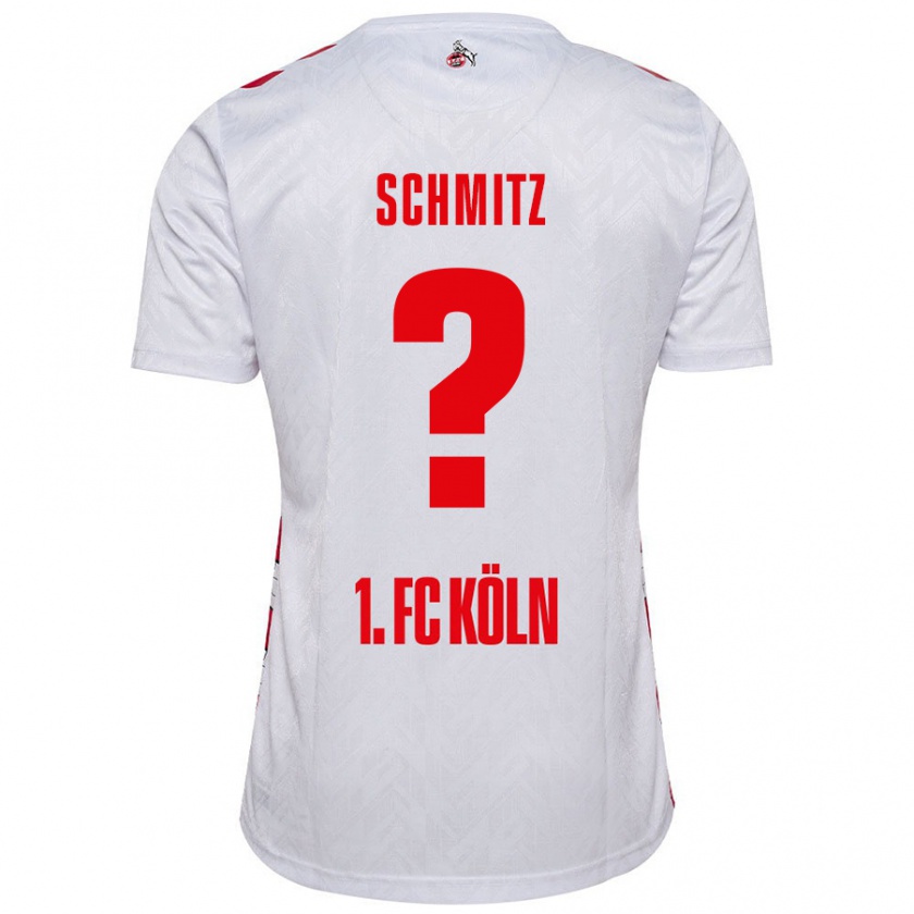 Kandiny Kinder Timo Schmitz #0 Weiß Rot Heimtrikot Trikot 2024/25 T-Shirt