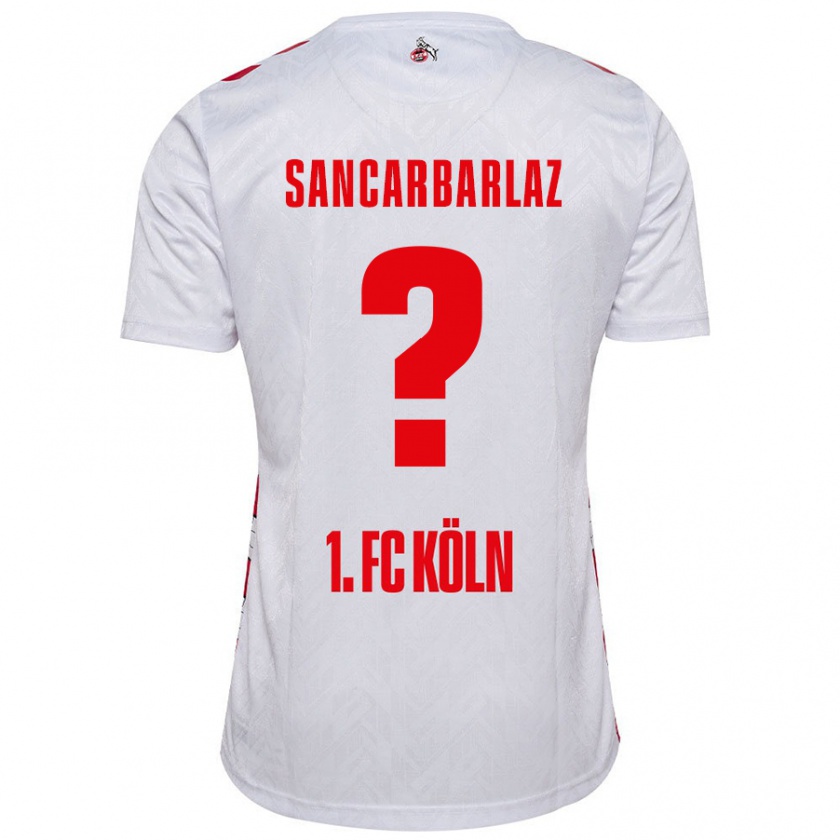 Kandiny Kinder Keyhan Sancarbarlaz #0 Weiß Rot Heimtrikot Trikot 2024/25 T-Shirt