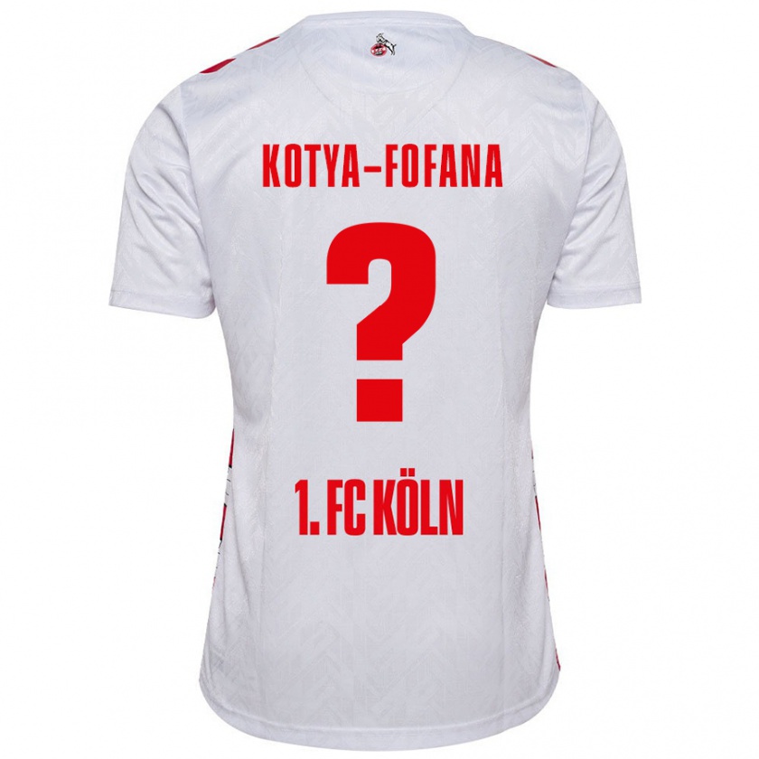 Kandiny Kinder Assad Kotya-Fofana #0 Weiß Rot Heimtrikot Trikot 2024/25 T-Shirt