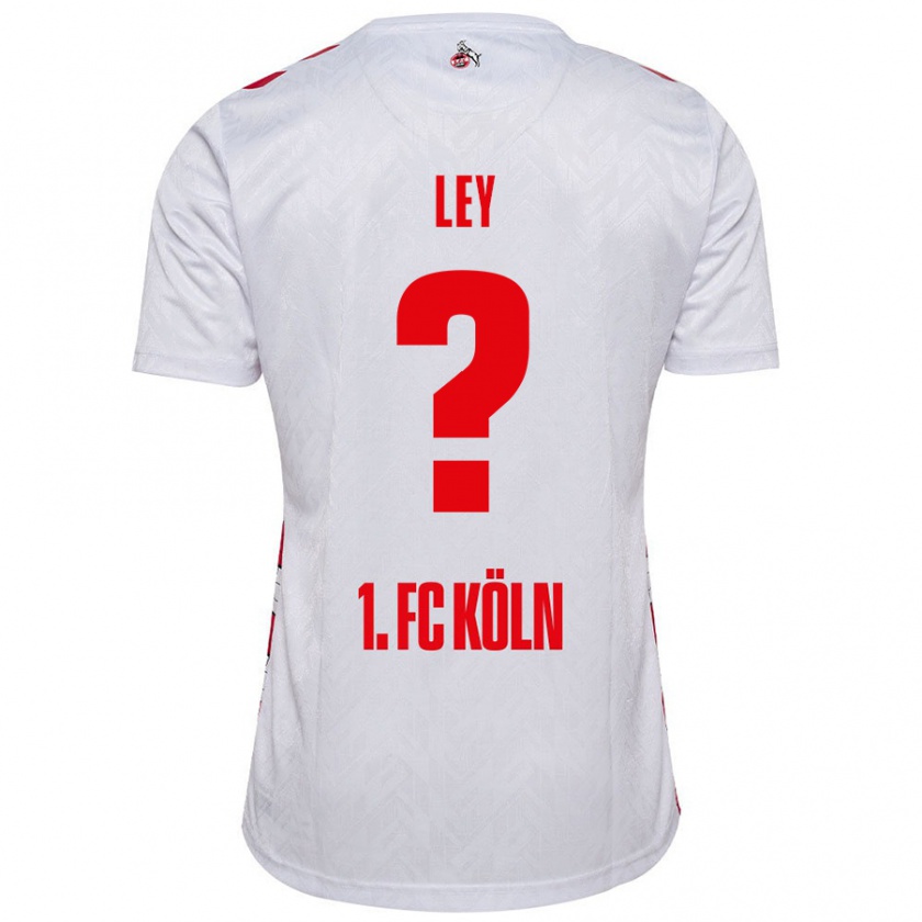 Kandiny Kinder Benjamin Ley #0 Weiß Rot Heimtrikot Trikot 2024/25 T-Shirt