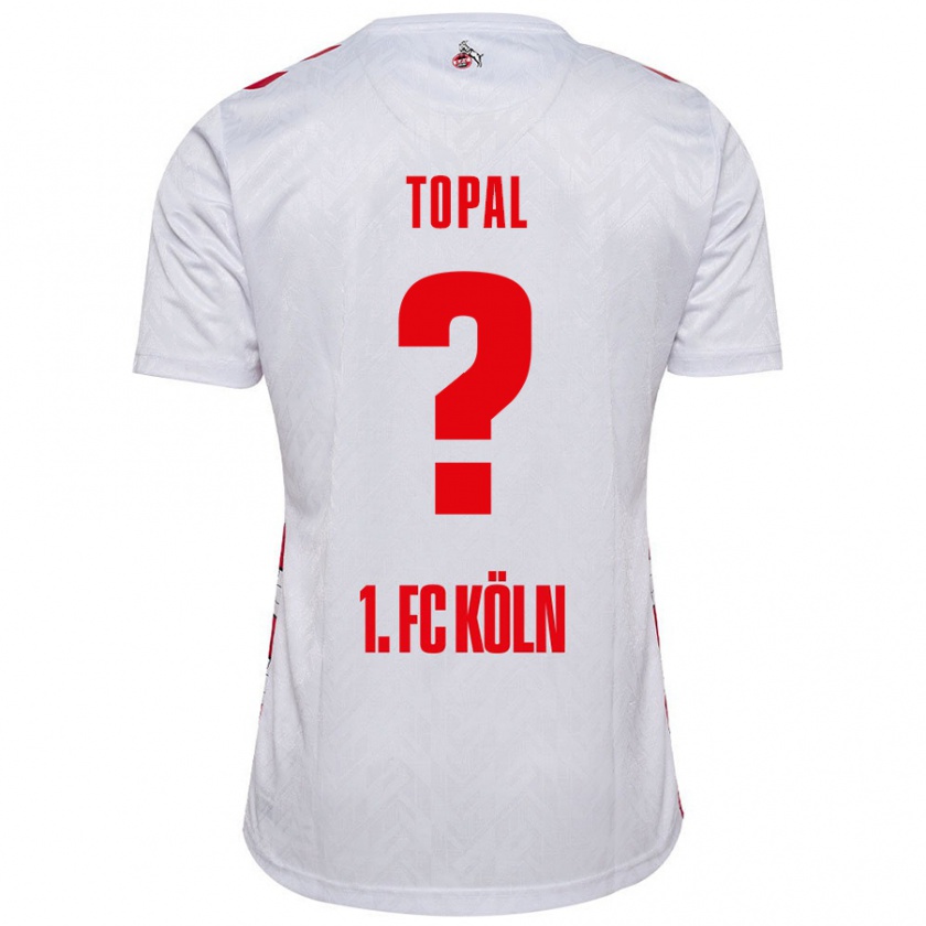 Kandiny Kinder Sidar Topal #0 Weiß Rot Heimtrikot Trikot 2024/25 T-Shirt