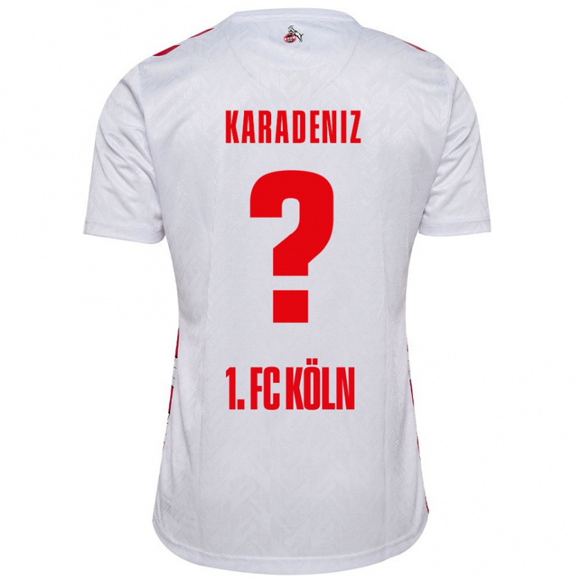 Kandiny Kinder Thierry Karadeniz #0 Weiß Rot Heimtrikot Trikot 2024/25 T-Shirt