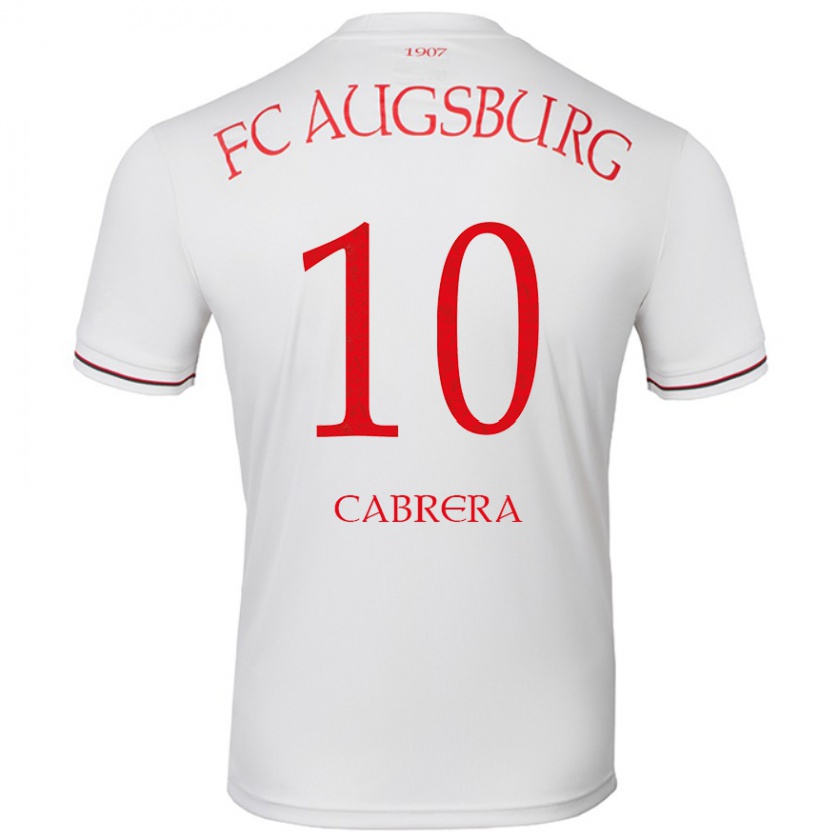 Kandiny Kinder Juan Cabrera #10 Weiß Heimtrikot Trikot 2024/25 T-Shirt