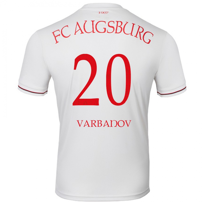 Kandiny Kinder Svetoslav Varbanov #20 Weiß Heimtrikot Trikot 2024/25 T-Shirt