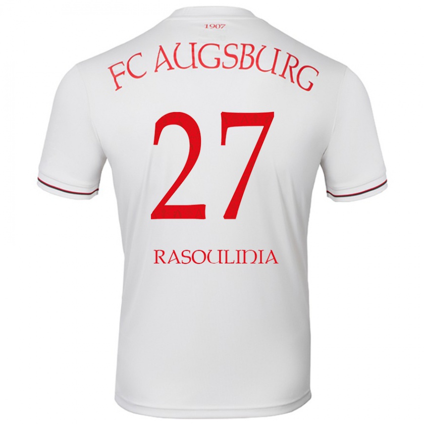 Kandiny Kinder Nick Rasoulinia #27 Weiß Heimtrikot Trikot 2024/25 T-Shirt