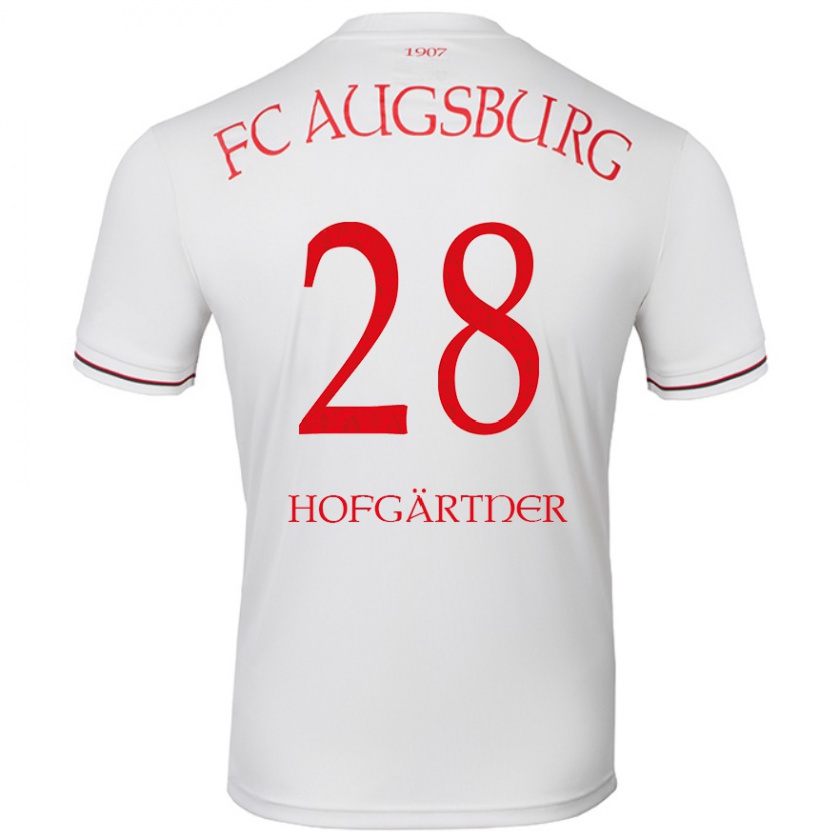 Kandiny Kinder Hendrik Hofgärtner #28 Weiß Heimtrikot Trikot 2024/25 T-Shirt