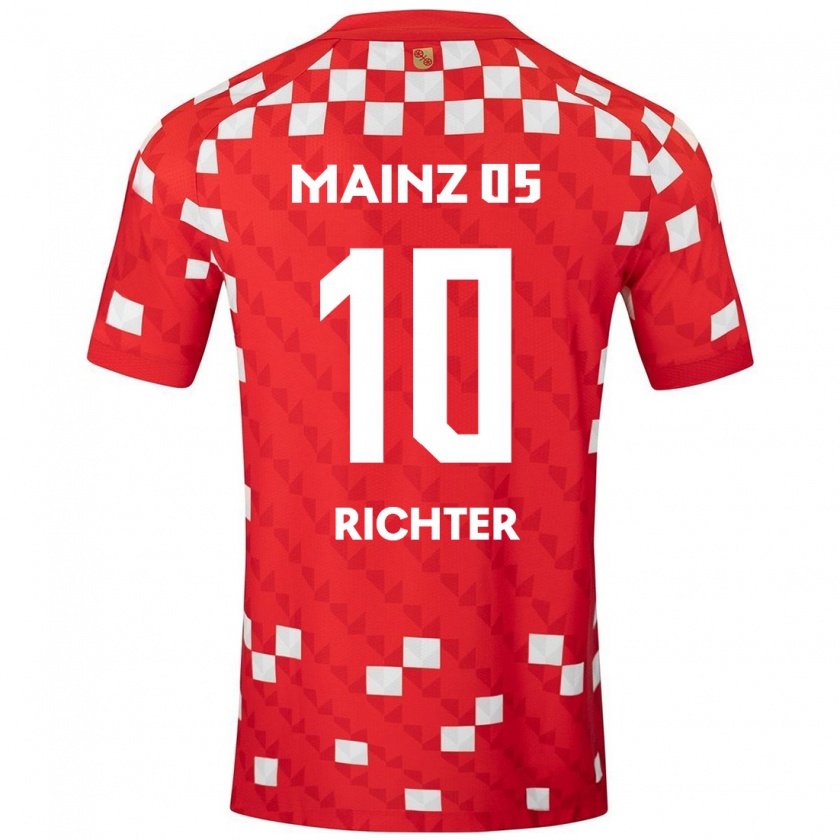 Kandiny Kinder Marco Richter #10 Weiß Rot Heimtrikot Trikot 2024/25 T-Shirt