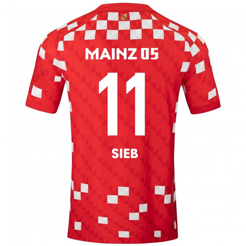 Kandiny Kinder Armindo Sieb #11 Weiß Rot Heimtrikot Trikot 2024/25 T-Shirt