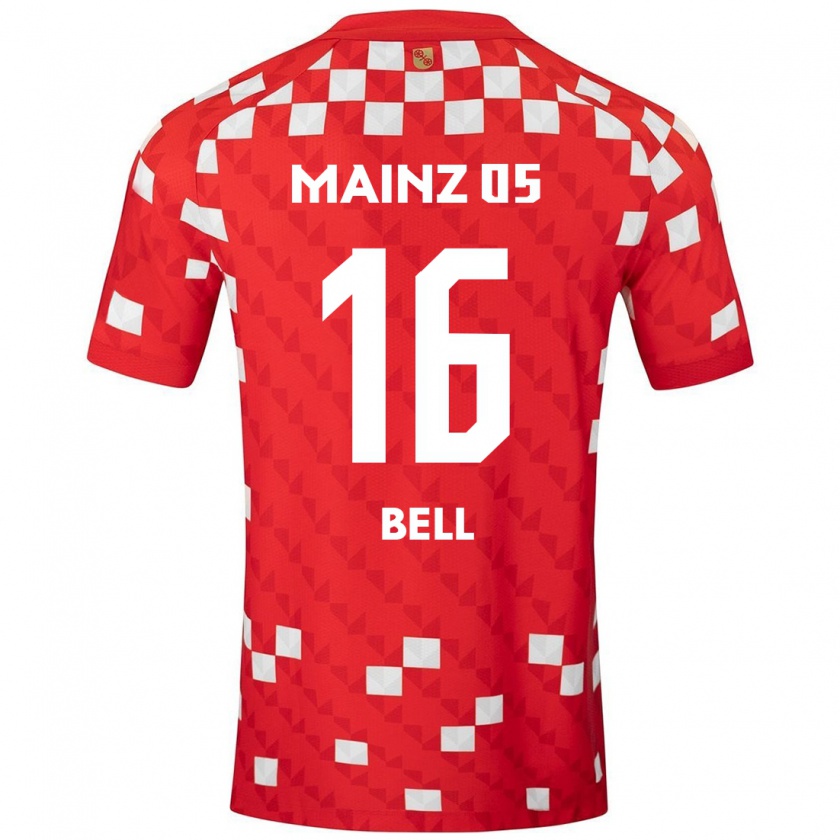 Kandiny Kinder Stefan Bell #16 Weiß Rot Heimtrikot Trikot 2024/25 T-Shirt