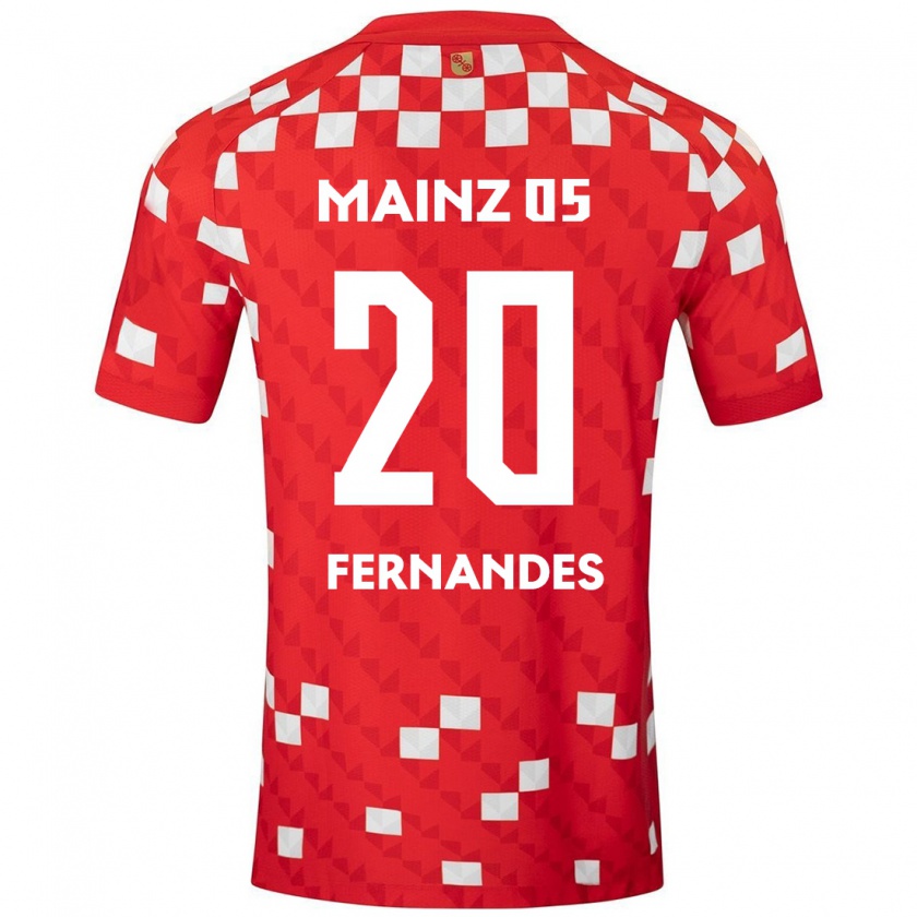 Kandiny Kinder Edimilson Fernandes #20 Weiß Rot Heimtrikot Trikot 2024/25 T-Shirt