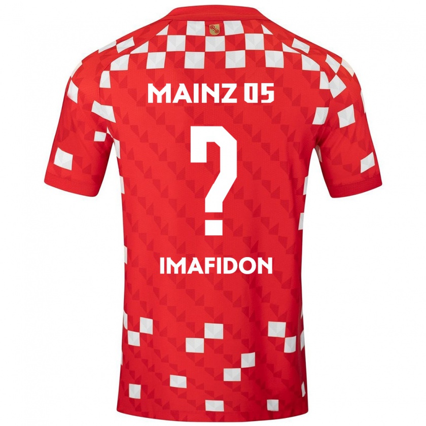 Kandiny Kinder Daniel Imafidon #0 Weiß Rot Heimtrikot Trikot 2024/25 T-Shirt