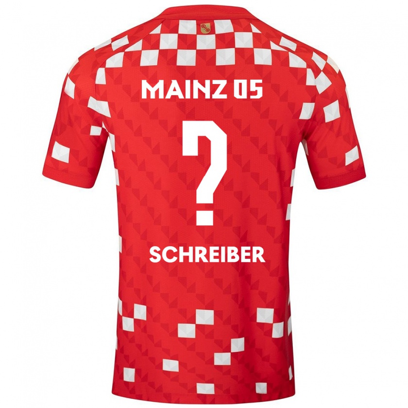 Kandiny Kinder Philipp Schreiber #0 Weiß Rot Heimtrikot Trikot 2024/25 T-Shirt