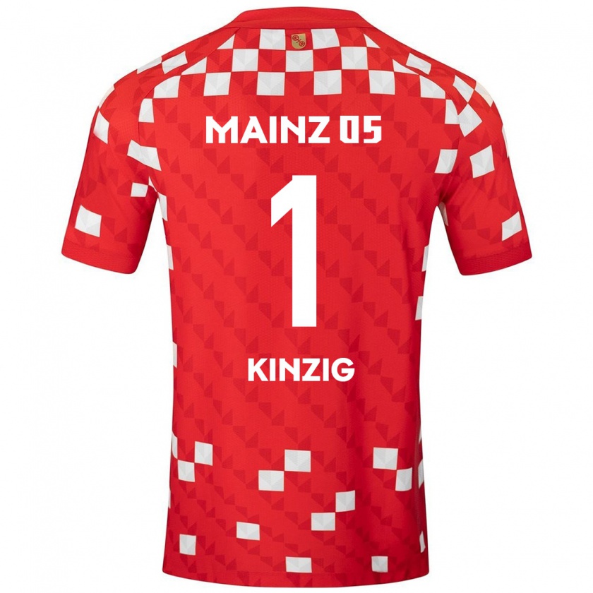 Kandiny Kinder Maximilian Kinzig #1 Weiß Rot Heimtrikot Trikot 2024/25 T-Shirt