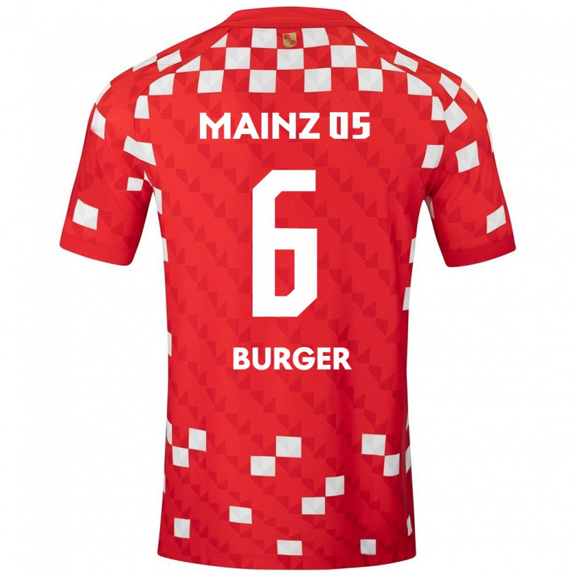 Kandiny Kinder Korbinian Burger #6 Weiß Rot Heimtrikot Trikot 2024/25 T-Shirt