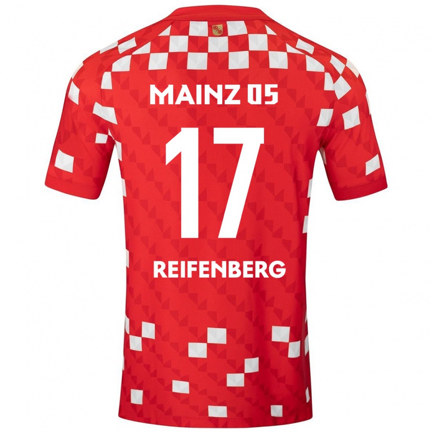 Kandiny Kinder Michelle Reifenberg #17 Weiß Rot Heimtrikot Trikot 2024/25 T-Shirt