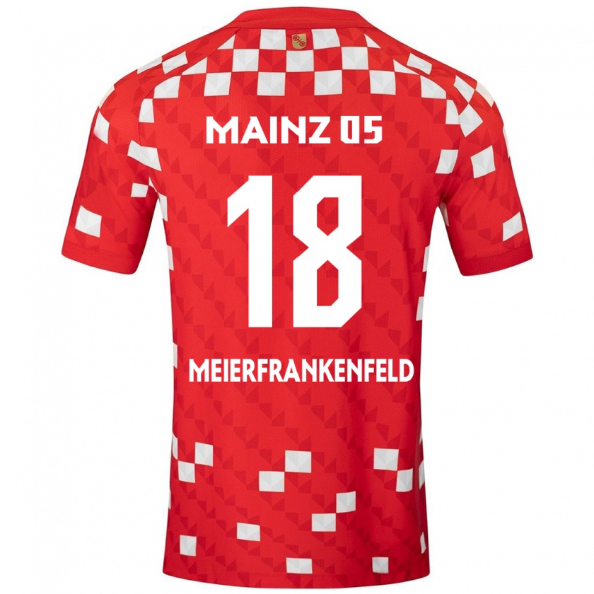 Kandiny Kinder Jana Meierfrankenfeld #18 Weiß Rot Heimtrikot Trikot 2024/25 T-Shirt