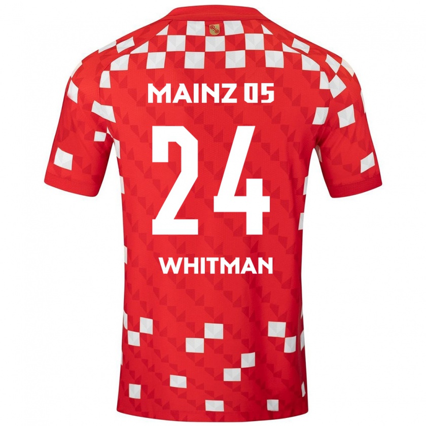 Kandiny Kinder Katherine Whitman #24 Weiß Rot Heimtrikot Trikot 2024/25 T-Shirt