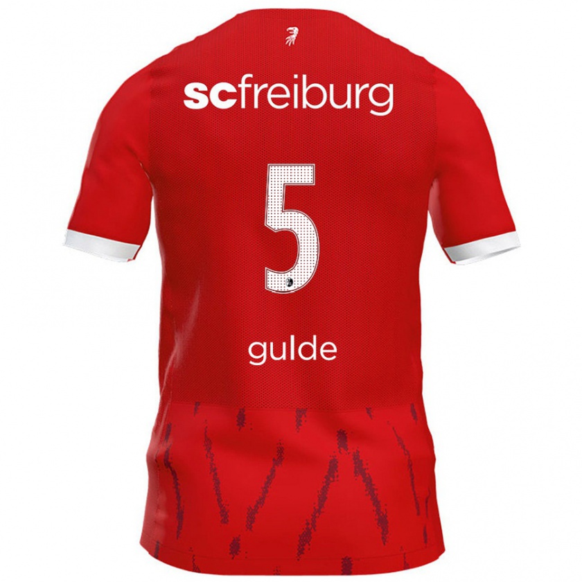 Kandiny Kinder Manuel Gulde #5 Rot Heimtrikot Trikot 2024/25 T-Shirt