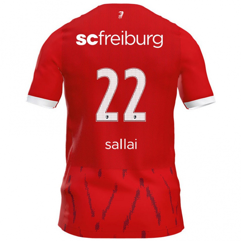 Kandiny Kinder Roland Sallai #22 Rot Heimtrikot Trikot 2024/25 T-Shirt