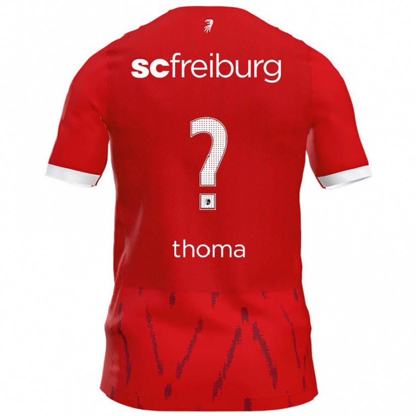 Kandiny Kinder Luis Thoma #0 Rot Heimtrikot Trikot 2024/25 T-Shirt