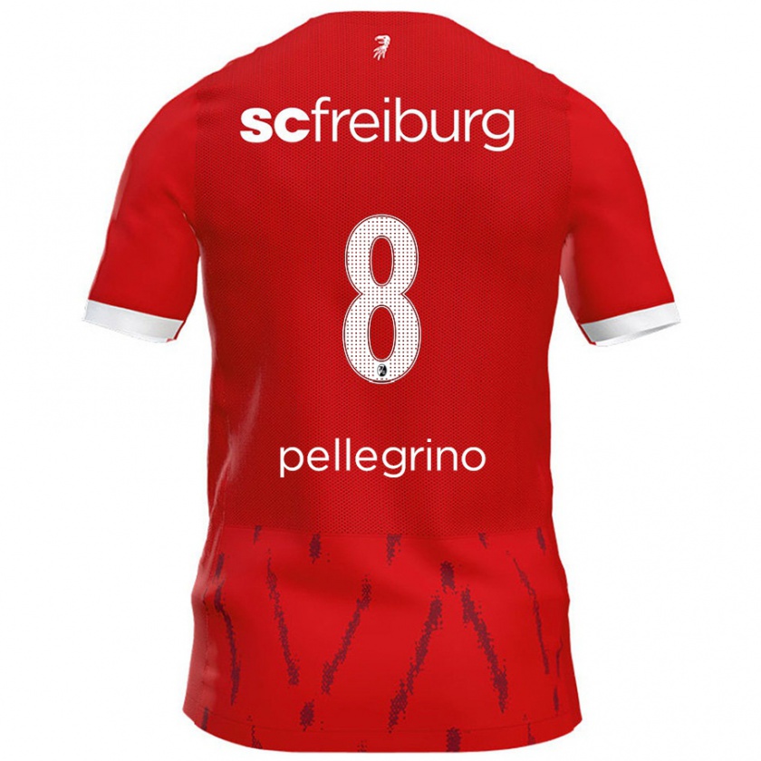 Kandiny Kinder Gabriel Pellegrino #8 Rot Heimtrikot Trikot 2024/25 T-Shirt