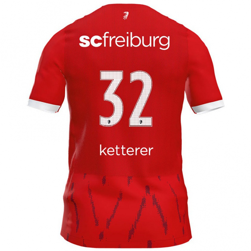 Kandiny Kinder Ashley Ketterer #32 Rot Heimtrikot Trikot 2024/25 T-Shirt