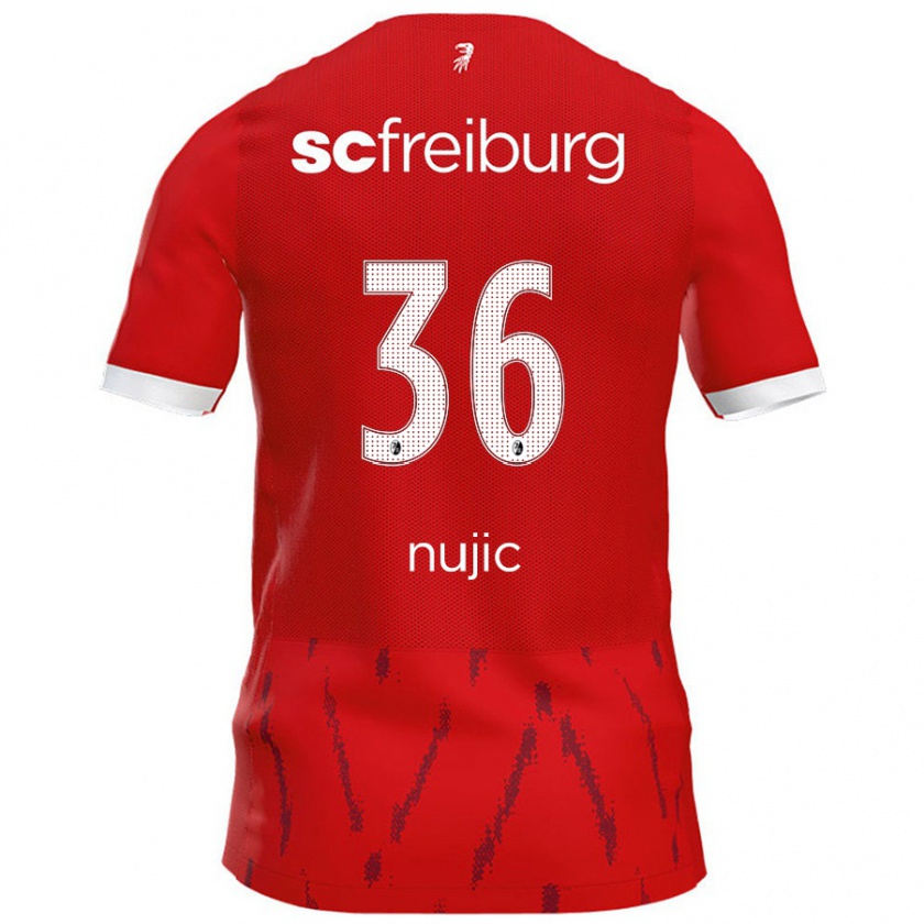 Kandiny Kinder Luka Nujic #36 Rot Heimtrikot Trikot 2024/25 T-Shirt