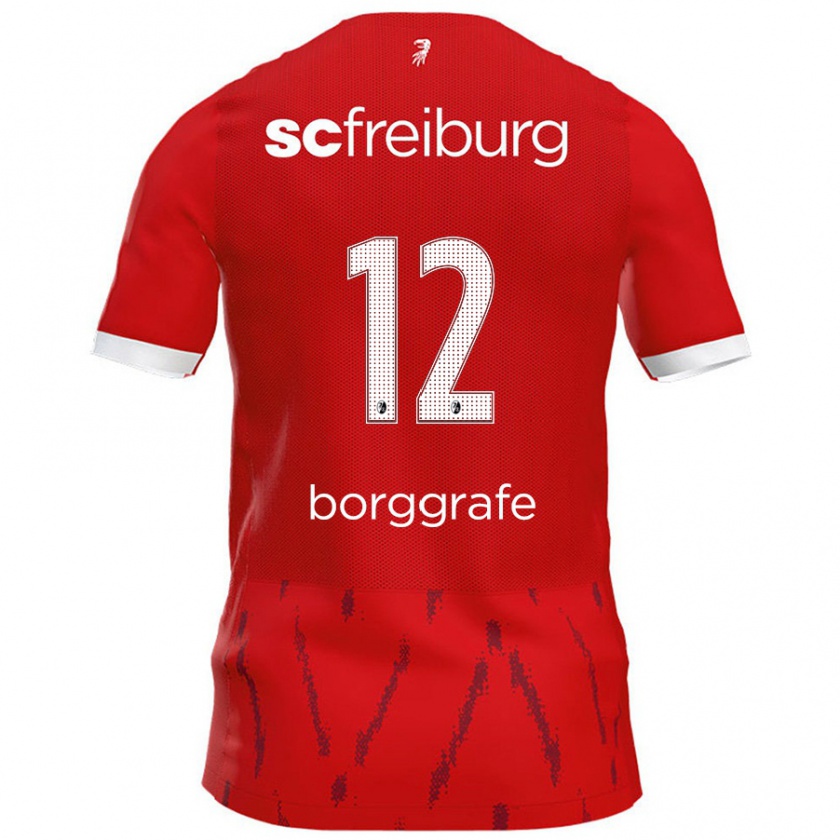 Kandiny Kinder Rafaela Borggräfe #12 Rot Heimtrikot Trikot 2024/25 T-Shirt