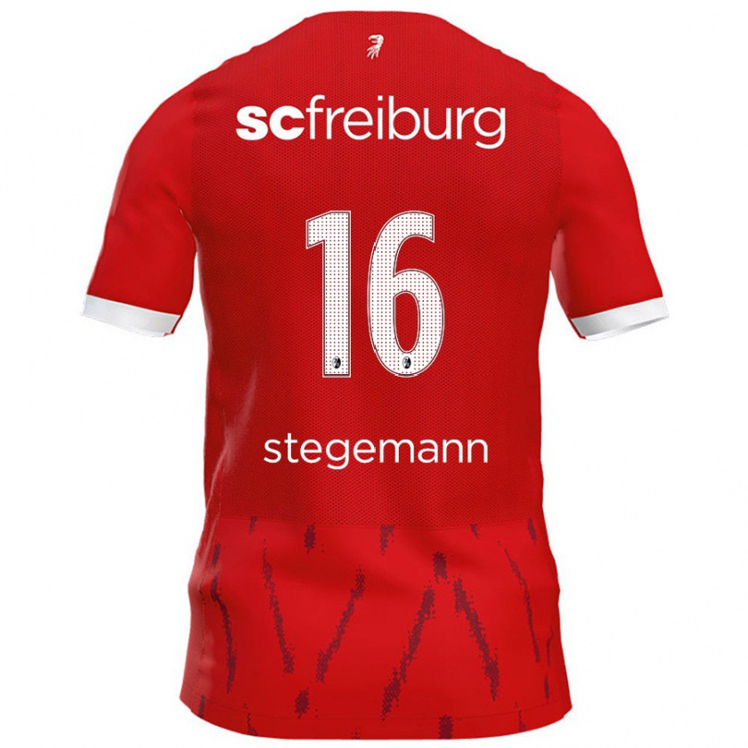 Kandiny Kinder Greta Stegemann #16 Rot Heimtrikot Trikot 2024/25 T-Shirt