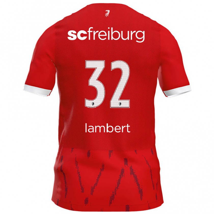 Kandiny Kinder Gabrielle Lambert #32 Rot Heimtrikot Trikot 2024/25 T-Shirt