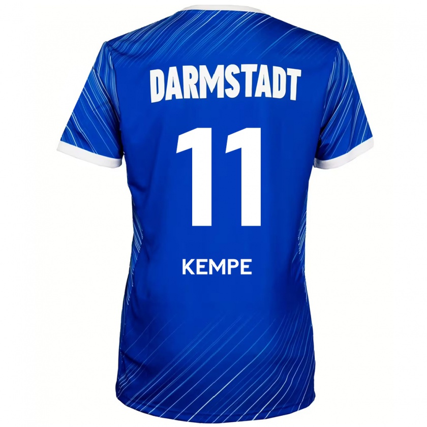 Kandiny Kinder Tobias Kempe #11 Blau Weiß Heimtrikot Trikot 2024/25 T-Shirt