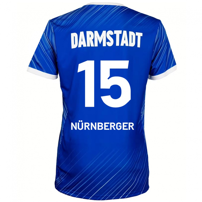 Kandiny Kinder Fabian Nürnberger #15 Blau Weiß Heimtrikot Trikot 2024/25 T-Shirt