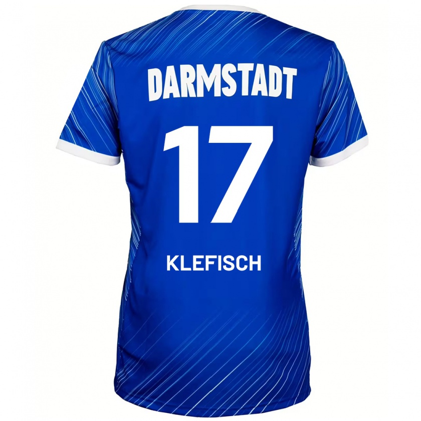 Kandiny Kinder Kai Klefisch #17 Blau Weiß Heimtrikot Trikot 2024/25 T-Shirt