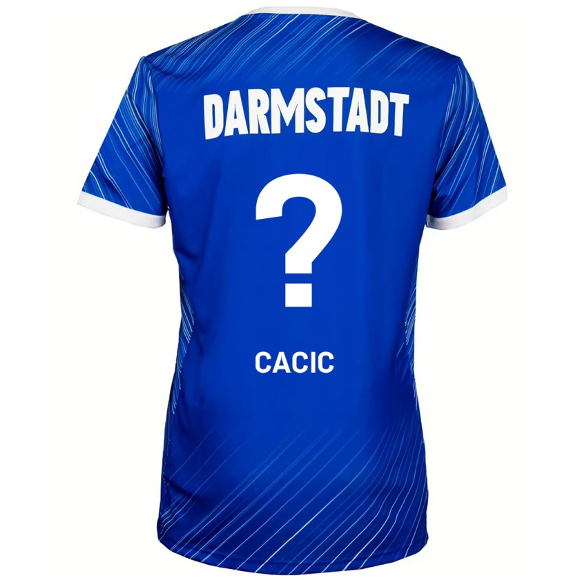 Kandiny Kinder Antonio Cacic #0 Blau Weiß Heimtrikot Trikot 2024/25 T-Shirt