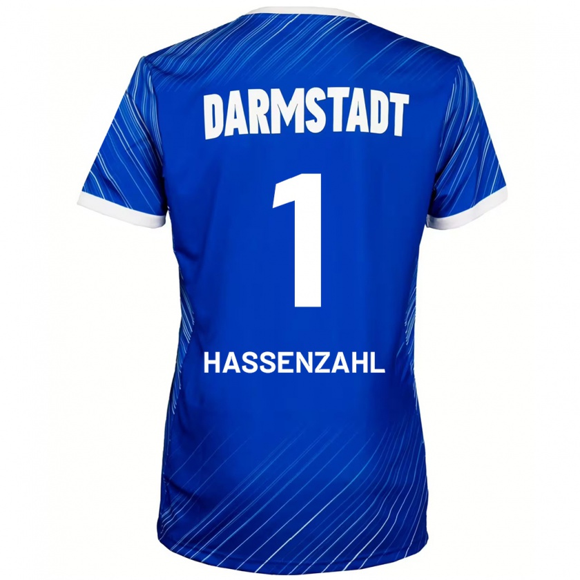 Kandiny Kinder Leon Hassenzahl #1 Blau Weiß Heimtrikot Trikot 2024/25 T-Shirt