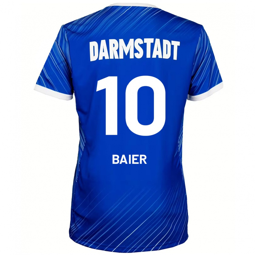 Kandiny Kinder Nico Baier #10 Blau Weiß Heimtrikot Trikot 2024/25 T-Shirt