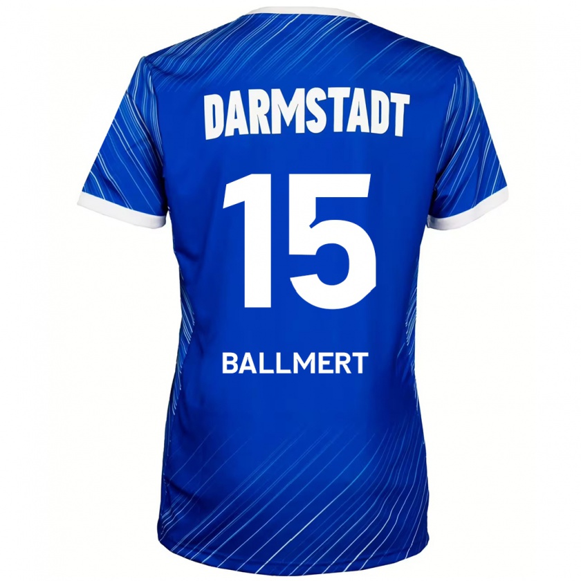 Kandiny Kinder Markus Ballmert #15 Blau Weiß Heimtrikot Trikot 2024/25 T-Shirt