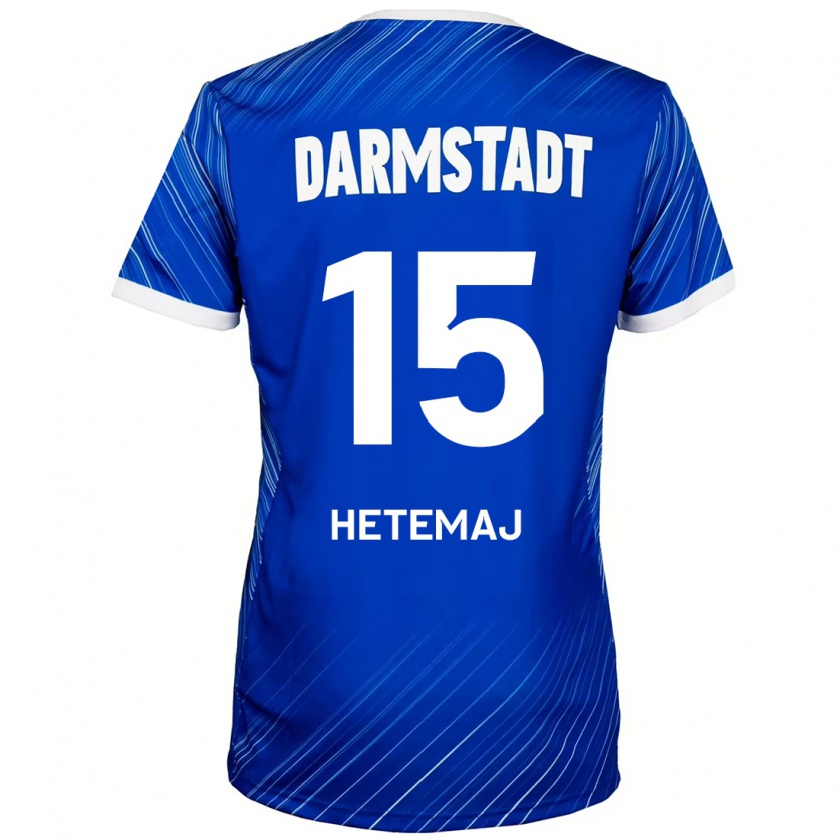 Kandiny Kinder Gentrit Hetemaj #15 Blau Weiß Heimtrikot Trikot 2024/25 T-Shirt